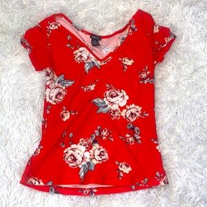 shirt with cute flower pattern